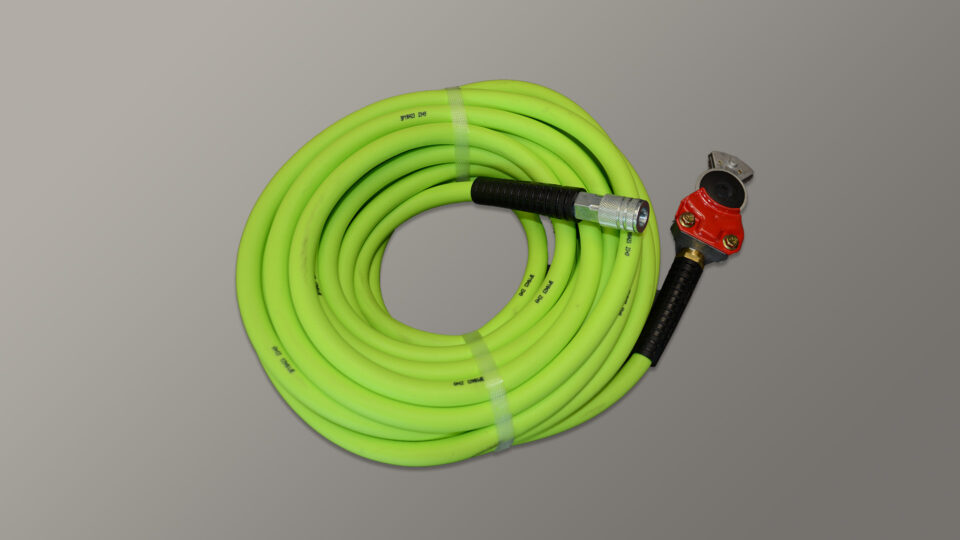 50' Hose with Fittings and Glad Hand Connector